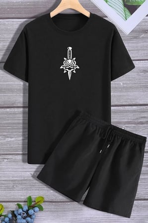 Anime Şort T-shirt Eşofman Takımı