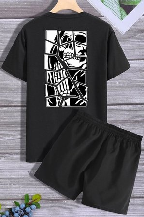 Anime Şort T-shirt Eşofman Takımı