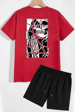 Anime Şort T-shirt Eşofman Takımı