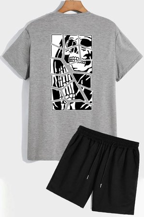 Anime Şort T-shirt Eşofman Takımı