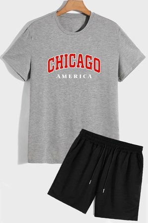 Chiago Şort T-shirt Eşofman Takımı