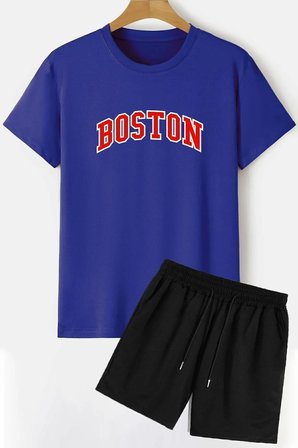 Rahat Tasarım Boston Şort T-shirt Eşofman Takımı