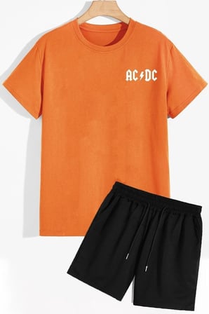 Acdc Şort T-shirt Eşofman Takımı
