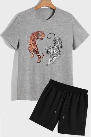 Tiger Şort T-shirt Eşofman Takımı