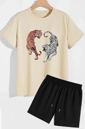 Tiger Şort T-shirt Eşofman Takımı