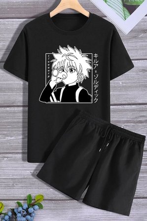 Anime Şort T-shirt Eşofman Takımı
