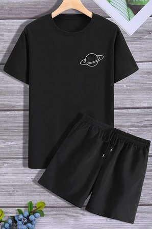 Saturn Şort T-shirt Eşofman Takımı