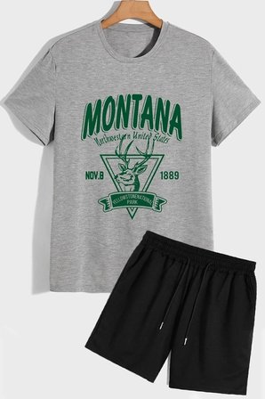Montana Şort T-shirt Eşofman Takımı