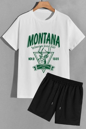 Montana Şort T-shirt Eşofman Takımı