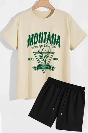 Montana Şort T-shirt Eşofman Takımı