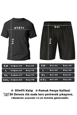 Anime Şort T-shirt Eşofman Takımı