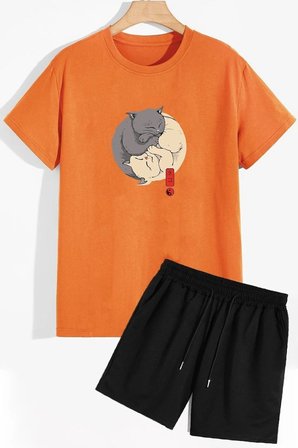Tasarım Şort T-shirt Eşofman Takımı