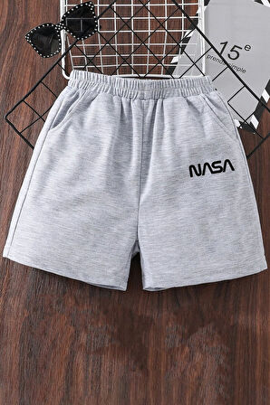 Tasarım Baskılı Pamuk Unisex Penye Short