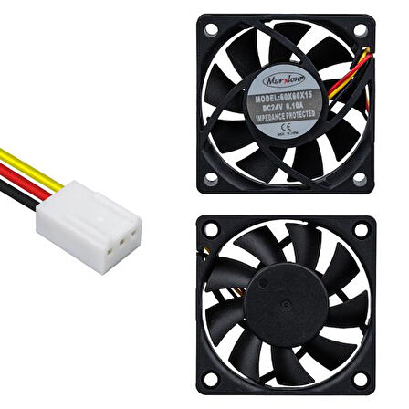 IC-216A FIRÇASIZ DC FAN 60X60X15MM 24 VOLT 3 PİN