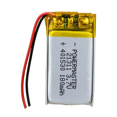 401530 3.7 VOLT 180 MAH LİTYUM POLİMER PİL