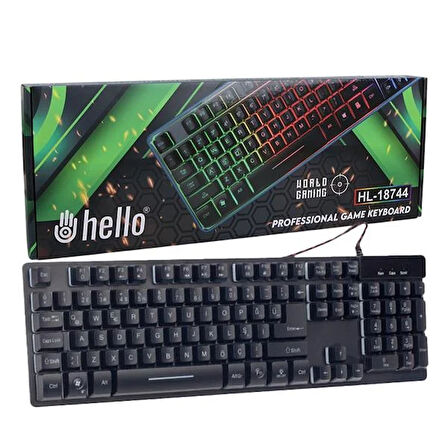 HL-18744 METAL KASA RGB IŞIKLI KABLOLU OYUNCU Q KLAVYE ZYG-800