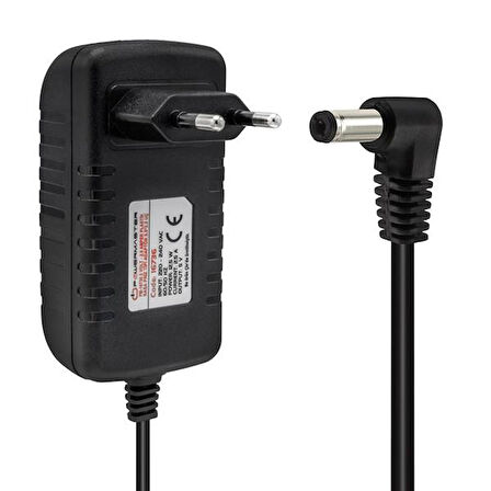 PM-16736 5 VOLT - 2.5 AMPER 5.5*2.5 MM UÇLU PLASTİK KASA PRİZ TİPİ ADAPTÖR