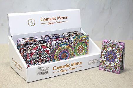 Taşlı El Aynası Dikdörtgen İnce Model 1