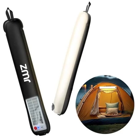 Zmr Zmr-385 Katlanır Şişirilebilir Beyaz Ledli Aydınlatma Tüpü Usb Ve Güneş Enerjisi Şarjlı Armatür