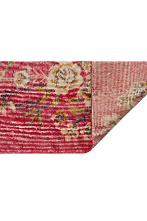 Taşlaşmış Zamanların Hüznü Eskitme Vintage Halı 155 x 270 cm 10169