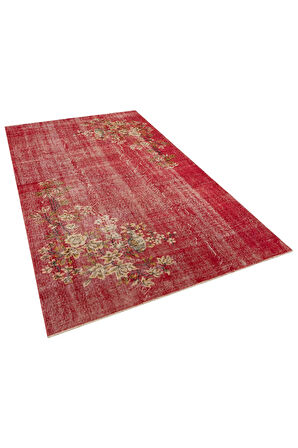 Taşlaşmış Zamanların Hüznü Eskitme Vintage Halı 155 x 270 cm 10169