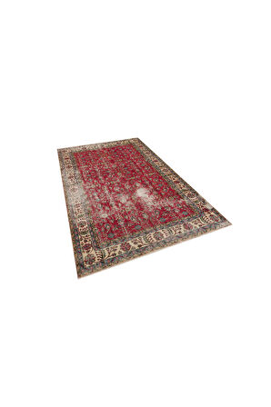 El Dokuma Eskitme Vintage Halı 164 x 273 cm 10192