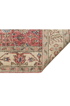 El Dokuma Şaheser Eskitme Vintage Halı 166 x 270 cm 10198