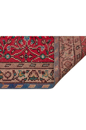 Efsanevi Dantel Dokusu Eskitme Vintage Halı 163 x 282 cm 10230