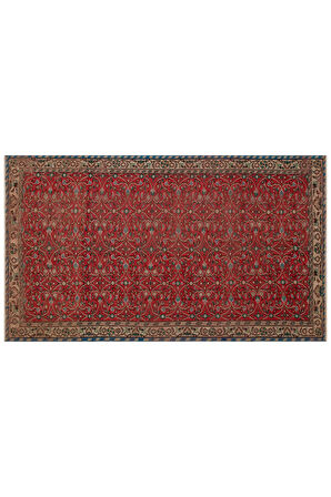 Efsanevi Dantel Dokusu Eskitme Vintage Halı 163 x 282 cm 10230