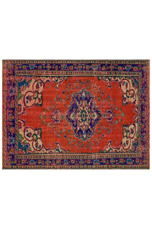 İmparatorluk Dokusu Eskitme Vintage Halı 185 x 251 cm 10232