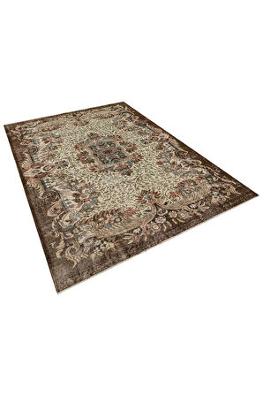 El Yapımı Eskitme Vintage Halı 187 x 277 cm 10245