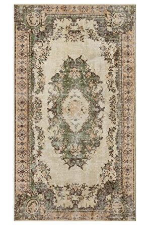 Benzersiz Vintage Eskitme Halı 117x207 cm 10338