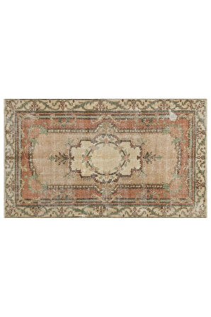 El Dokuma Vintage Eskitme Halı 120x201 cm 10341