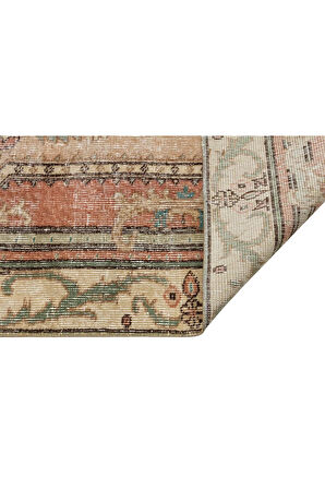 El Dokuma Vintage Eskitme Halı 120x201 cm 10341