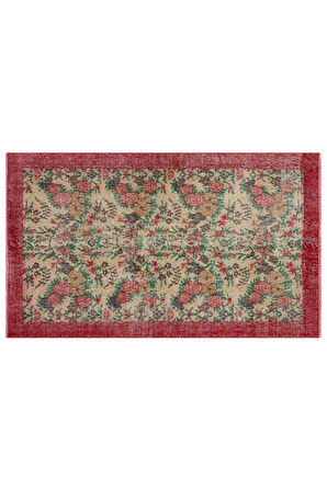 El Dokuma Vintage Eskitme Halı 120x206 cm 10344
