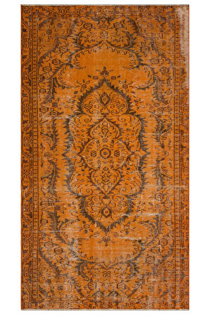El Yapımı  Vintage Eskitme Halı 149x263 cm 10367