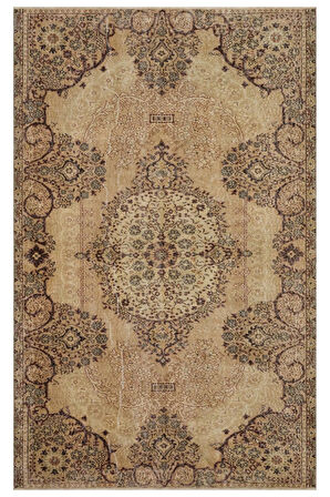 El Dokuma   Vintage Eskitme Halı 167x267 cm 10383