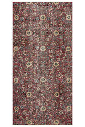 Eşsiz Vintage Eskitme Halı 134x282 cm 10394