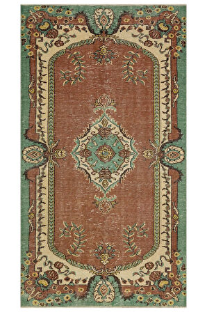 Vintage Eskitme El Dokuması Halı 151x272 cm 10402