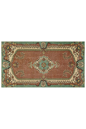 Vintage Eskitme El Dokuması Halı 151x272 cm 10402