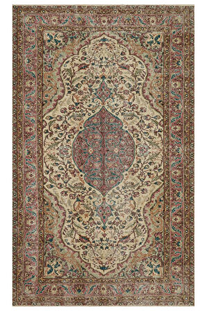 Klasik Modern Vintage El Dokuma Halı 164 x 266 cm 10124
