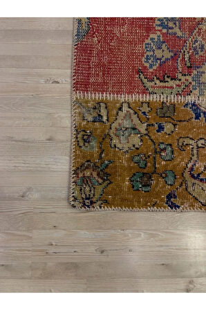 El Yapımı Patchwork Elegan Tasarım Halı 162x232 cm 4007