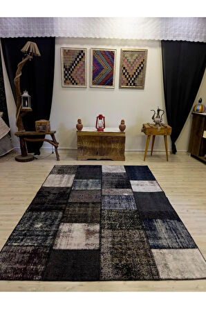 Eşsiz Güzelliğe Sahip Olan Özel Patchwork Halı 162x230 cm 4012