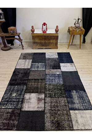 Eşsiz Güzelliğe Sahip Olan Özel Patchwork Halı 162x230 cm 4012
