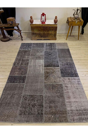Patchwork Desenli El Yapımı Halı 160x244 cm 4014