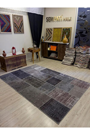 Eşsiz Klasik Gereçk Özel Patchwork Halı 161x240 cm 4020