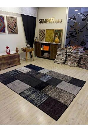 El Dokuma Eskitme Özel Patchwork Halı  162x240 cm 4021