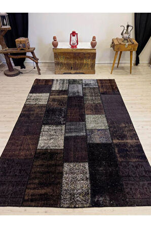 Eşsiz Güzelliğe Sahip Olan Özel Patchwork Halı 168x244 cm 4024