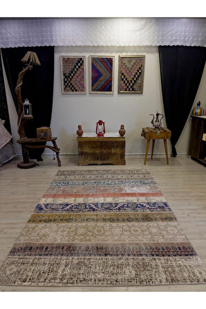 Eşsiz El Dokuma Patchwork Halı 161x232 cm 4027