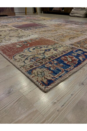 Eşsiz Klasik Gereçk Özel Patchwork Halı 162x231 cm 4029
